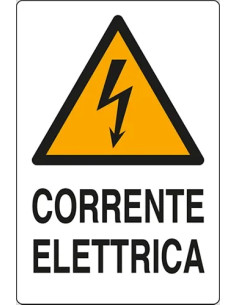 SEGNALETICA SICUREZZA ATTENZIONE CORRENT.ELETTR. - STAMPLAST