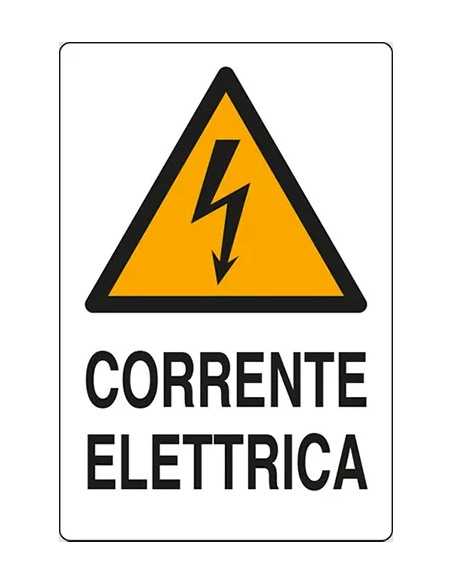 SEGNALETICA SICUREZZA ATTENZIONE CORRENT.ELETTR. - STAMPLAST | Utensili Store