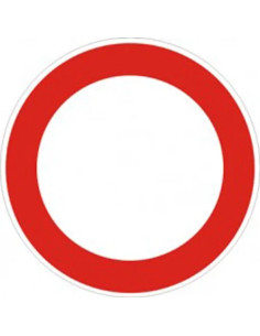 SEGNALETICA DIVIETO DI TRANSITO FIG 46 CERCHIO - Senza Marca