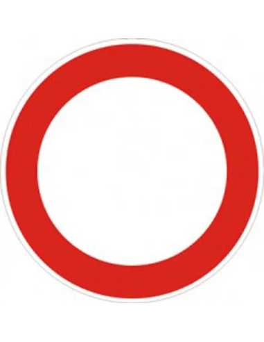 SEGNALETICA DIVIETO DI TRANSITO FIG 46 CERCHIO - Senza Marca | Utensili Store