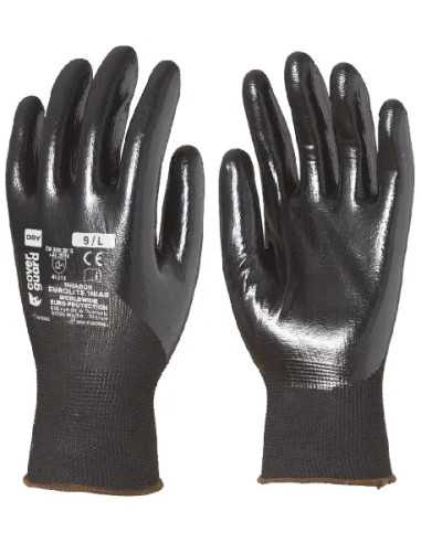GUANTI LAVORO NITRILE NERO - 12 | Utensili Store