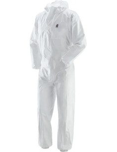 TUTA POLIPROPILENE C/CERNIERA BIANCO - Senza Marca