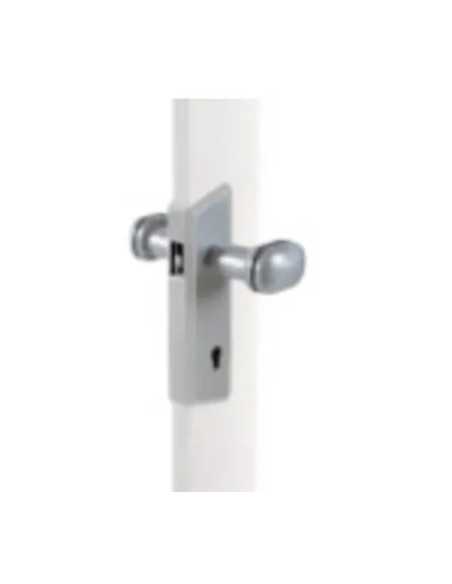 KIT SERRATURA ALLUMINIO POMOLO ABS BIANCO - FORTE | Utensili Store