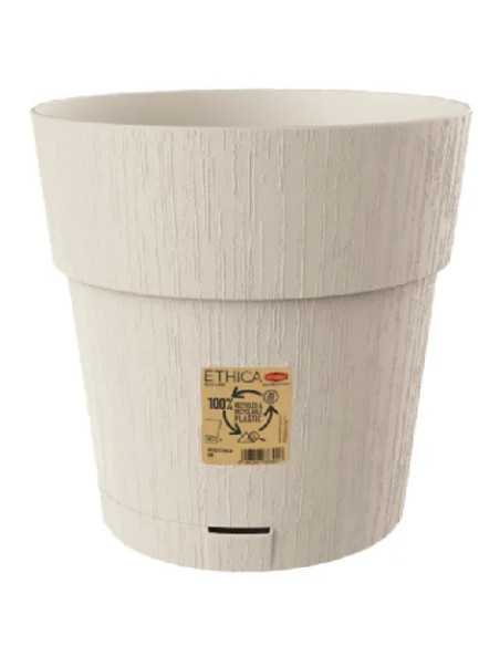 VASO ETHICA BIANCO CON RISERVA ACQUA STEFANPLAST - STEFANPLAST | Utensili Store