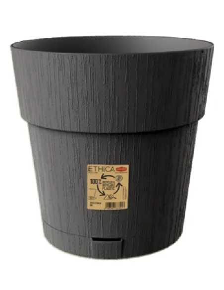 VASO ETHICA GRIGIO CON RISERVA ACQUA STEFANPLAST - STEFANPLAST | Utensili Store