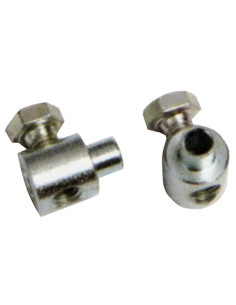 MORSETTI ZINCATI 1 VITE LATERALE FORO - ZA-HOME