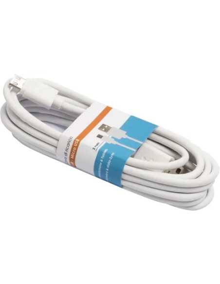 CAVO SMARTPHONE MICRO USB 2M 2A BIANCO BASIC - SF-SOLUTIONS | Utensili Store