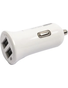 CARICATORE AUTO X SMARTPHONE 2USB 2.4A BIANCO BASIC - SF-SOLUTIONS