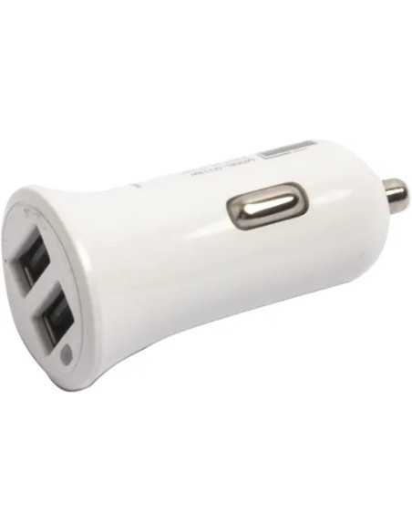 CARICATORE AUTO X SMARTPHONE 2USB 2.4A BIANCO BASIC - SF-SOLUTIONS | Utensili Store