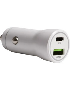CARICATORE AUTO X SMARTPHONE USB+TYPE C BIANCO PROLINE - SF-SOLUTIONS