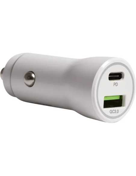 CARICATORE AUTO X SMARTPHONE USB+TYPE C BIANCO PROLINE - SF-SOLUTIONS | Utensili Store