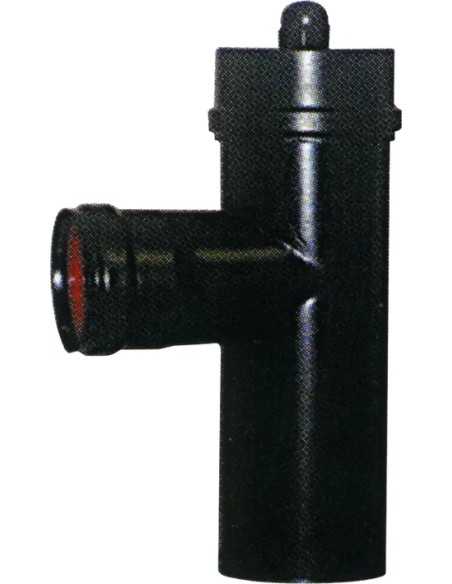 RACCORDO TUBO STUFA PELLET NERO CON COPERCHIO+GUARNIZIONE - SAVE | Utensili Store
