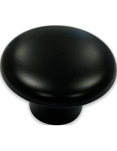 POMOLO PLASTICA LACCATO NERO - METAL-STYLE