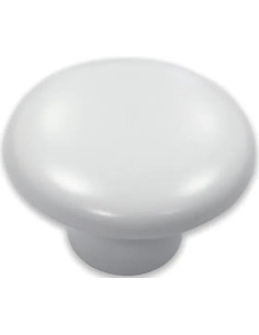 POMOLO PLASTICA 32MM LACCATO BIANCO - METAL-STYLE
