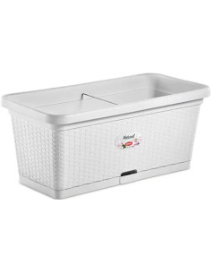 FIORIERA NATURAL BIANCO CON RISERVA ACQUA STEFANPLAST - STEFANPLAST