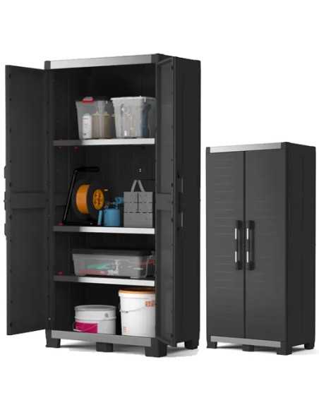 ARMADIO RESINA KETER GARAGE ALTO NERO - KETER | Utensili Store