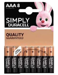 BATTERIE DURACELL ALKALINE SIMPLY - Senza Marca