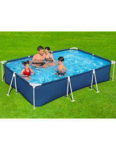 PISCINA RIGIDA RETTANGOL ALSERIO-PRO FRAME  - Senza Marca