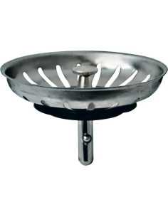 FILTRO LAVELLO CROMATO CON POMELLO  - Senza Marca