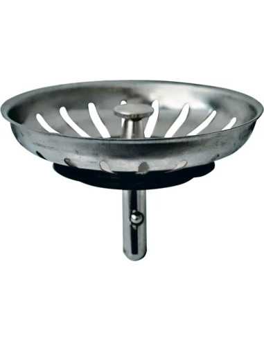 FILTRO LAVELLO CROMATO CON POMELLO - Senza Marca | Utensili Store