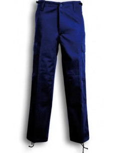 PANTALONE DA LAVORO MULTITASCHE BLU - Senza Marca
