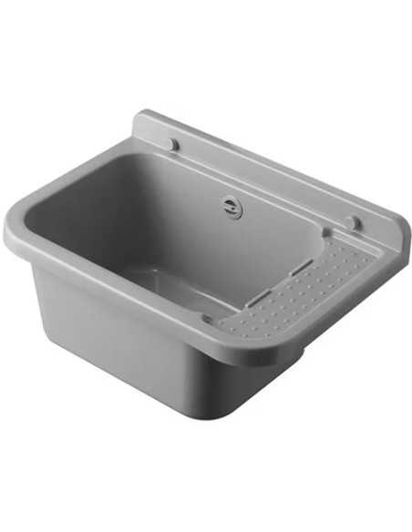 PILOZZO DA PARETE IN RESINA GRIGIO - NEGRARI | Utensili Store
