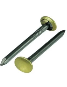 CHIODI ACCIAIO TESTA OTTONATA 25MM MAURER BL.15PZ - MAURER