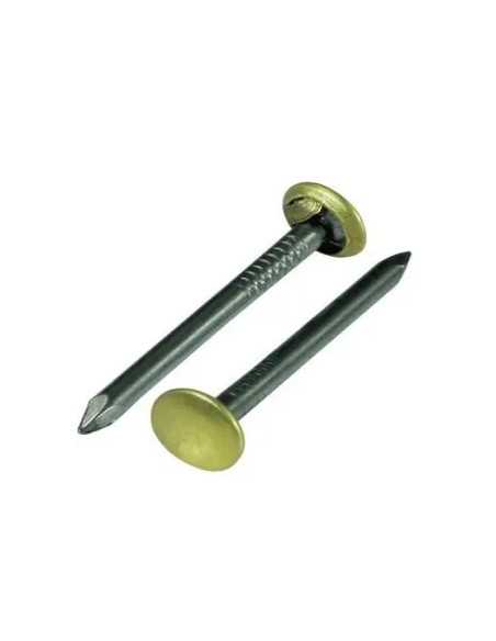 CHIODI ACCIAIO TESTA OTTONATA 25MM MAURER BL.15PZ - MAURER | Utensili Store