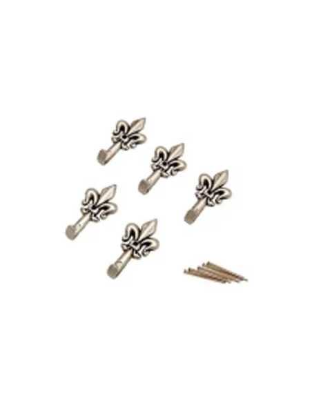 GANCI PER QUADRI GIGLIO PICCOLO ARGENTO MAURER BL.5PZ - MAURER | Utensili Store