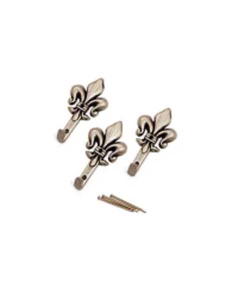 GANCI PER QUADRI GIGLIO GRANDE ARGENTO MAURER BL.3PZ - MAURER | Utensili Store