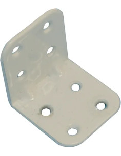 PIASTRA PER TRAVI PIEGATA ACCIAIO BIANCO LEGGERA RINFORZATA - MINUTEX