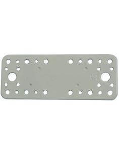 PIASTRA PER TRAVI DIRITTA ACCIAIO BIANCO - MINUTEX