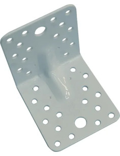 PIASTRA PER TRAVI PIEGATA ACCIAIO BIANCO MAXI NERVATA - MINUTEX