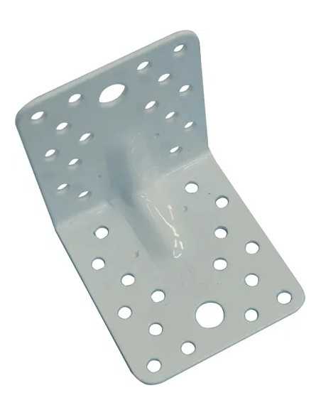 PIASTRA PER TRAVI PIEGATA ACCIAIO BIANCO MAXI NERVATA - MINUTEX | Utensili Store