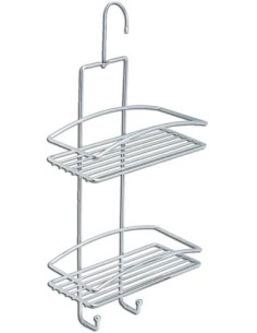 SUPPORTO PER DOCCIA DOPPIO C/GANCIO - Senza Marca