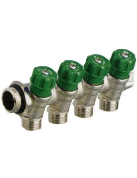 COLLETTORE 4 VIE C/VALVOLA - Senza Marca | Utensili Store