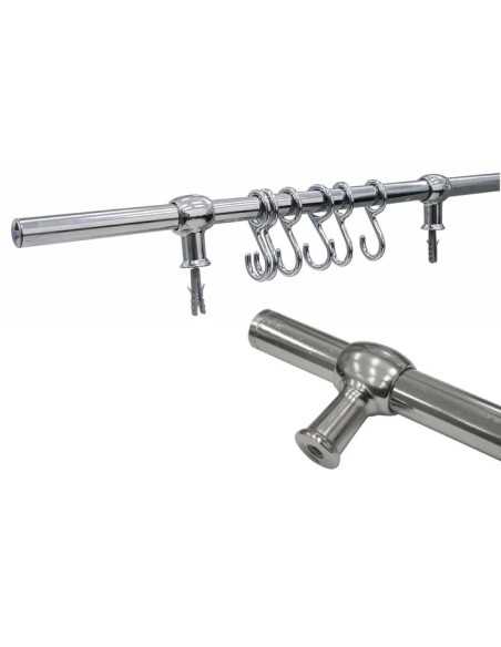 TUBO APPENDI MESTOLI PER CUCINA CROMO SATINATO - VI.TEL. | Utensili Store