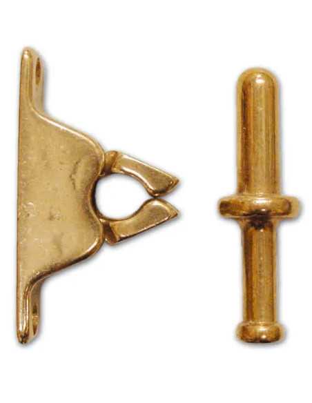 FERMAPORTA PINZA OTTONE LUCIDO - Senza Marca | Utensili Store