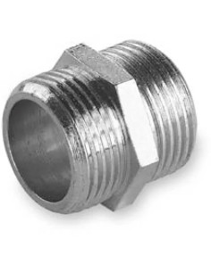 RACCORDO ACCIAIO ZINC.NIPPLO 1/2  - Senza Marca