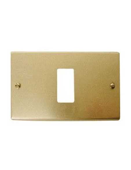 COPRINTERRUTTORE MAGIC FEB LASER 1 POSTO ALLUMINIO CHAMPAGNE - NUOVA-FEB | Utensili Store
