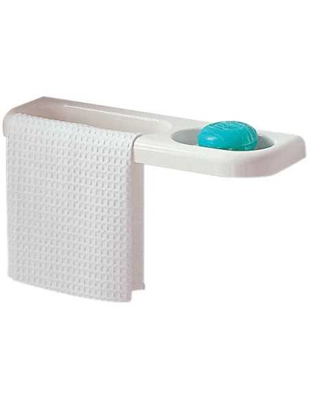 PORTASCIUGAMANI/SAPONE DUROLITE BIANCO - Senza Marca | Utensili Store