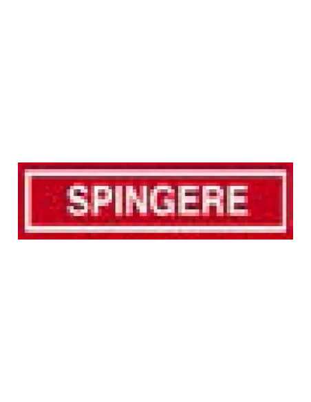 SEGNALETICA ADESIVA ROSSO 'SPINGERE' - Senza Marca | Utensili Store
