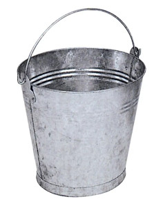 SECCHIO IN METALLO ZINCATO LT 10  - Senza Marca