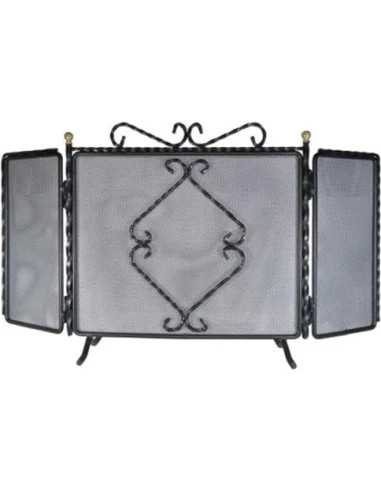 PARASCINTILLE FERRO BATTUTO TRECCIA 3 ANTE - Senza Marca | Utensili Store