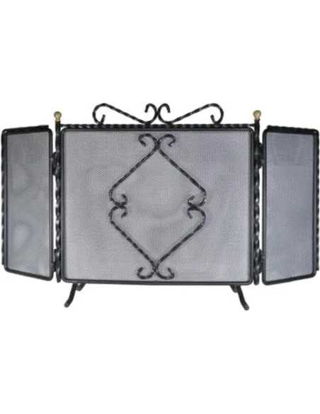 PARASCINTILLE FERRO BATTUTO TRECCIA 3 ANTE - Senza Marca | Utensili Store