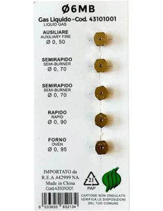 UGELLI PER CUCINA GPL KIT  - Senza Marca