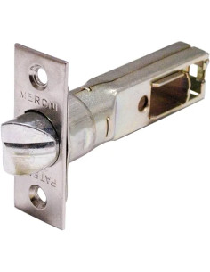 SCROCCO PER SERRATURA PREMI/APRI E80 MM FRONTALE NICHELATO - Meroni