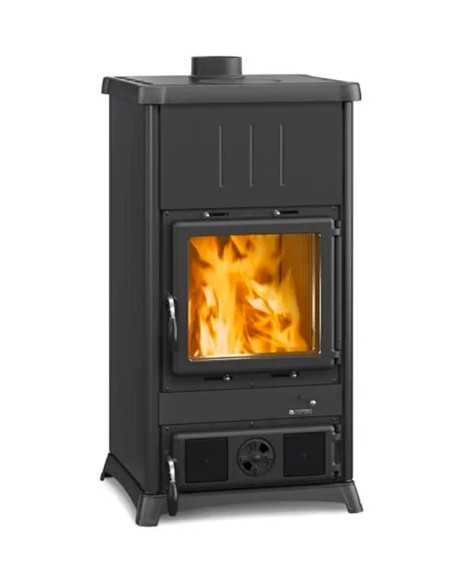 STUFA A LEGNA BRUCIATUTTO 8.3 KW FEDORA STEEL ANTRACITE - Nordica | Utensili Store