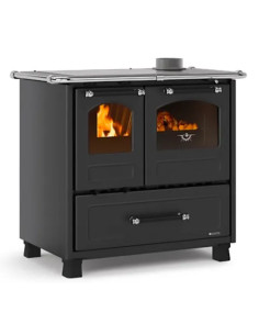 CUCINA A LEGNA 7.5 KW FAMILY 4.5 ANTRACITE - Nordica