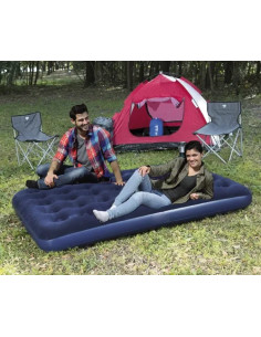 MATERASSINO GONFIABILE MATRIMONIALE BLU - Senza Marca